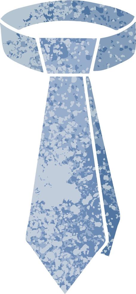quirky retro illustration style cartoon neck tie vector