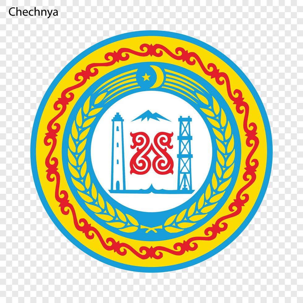 Emblem of province of Russia vector