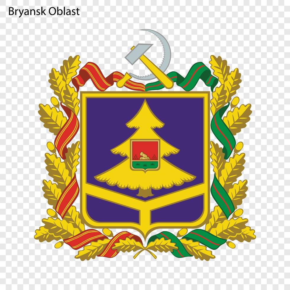 Emblem of province of Russia vector