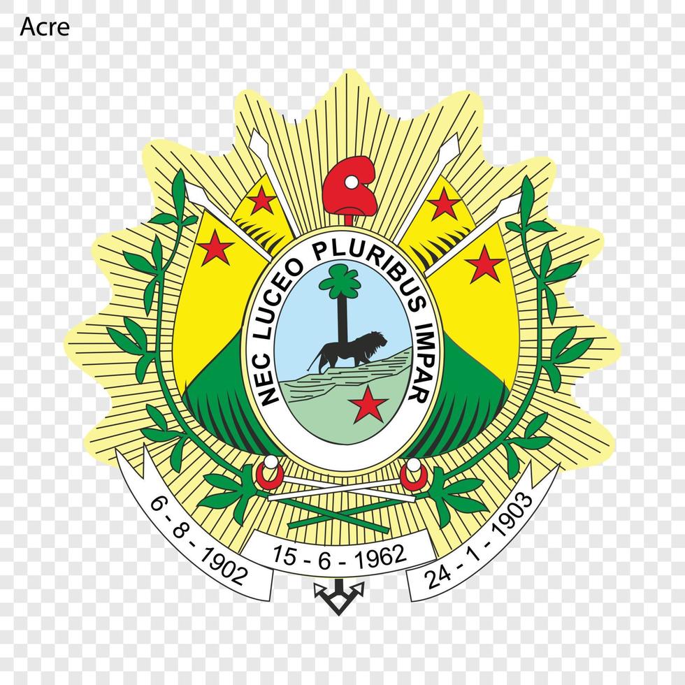 Emblem of Brazilian state vector