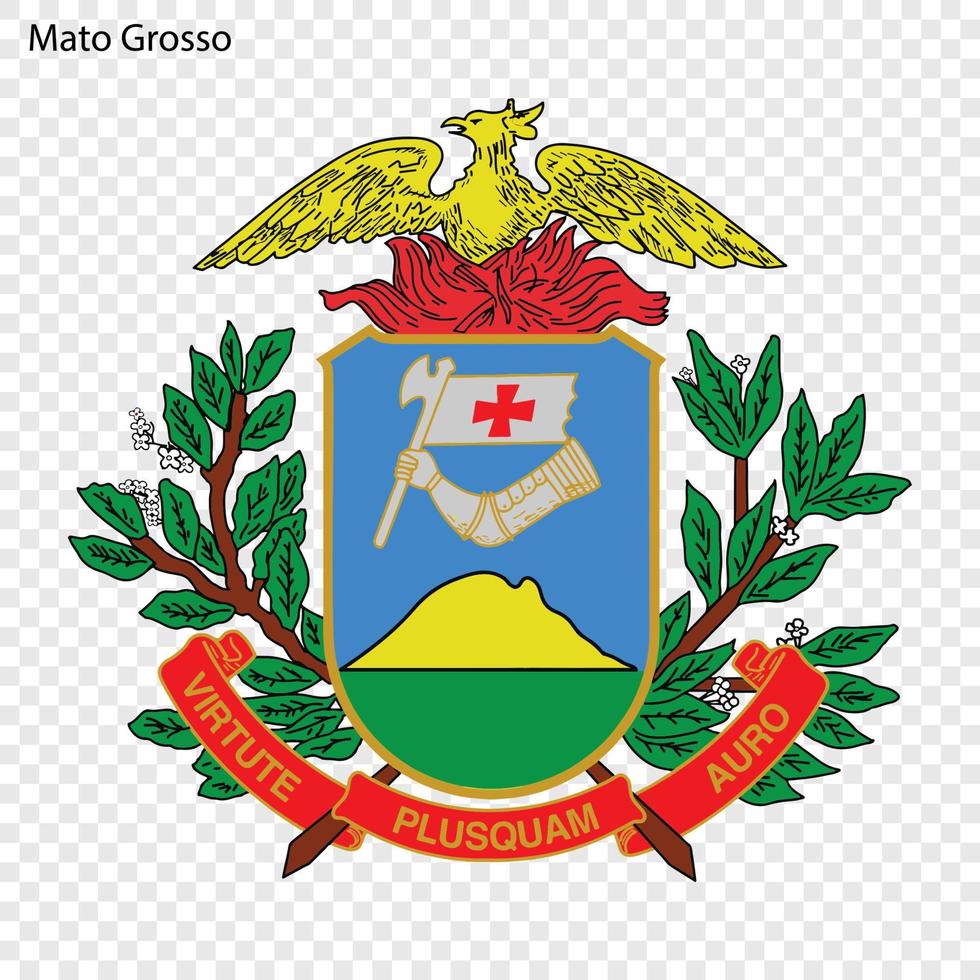 Emblem of Brazilian state vector