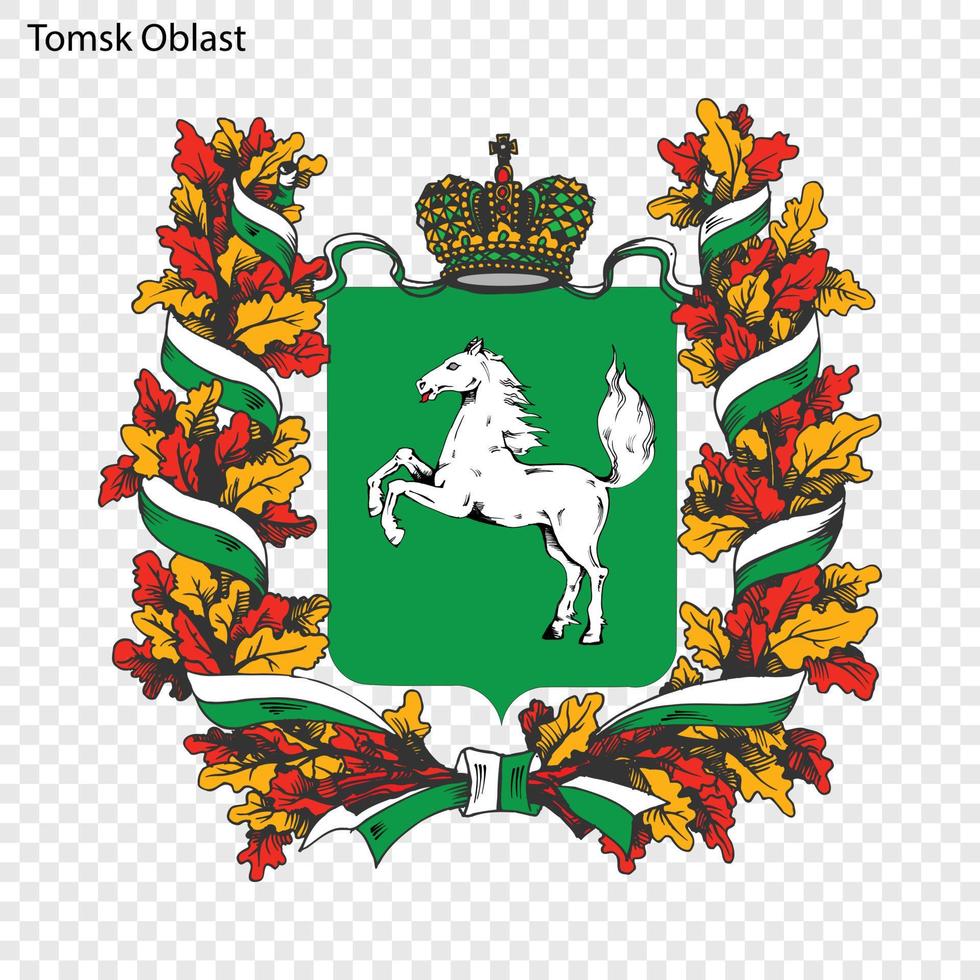 Emblem of province of Russia vector