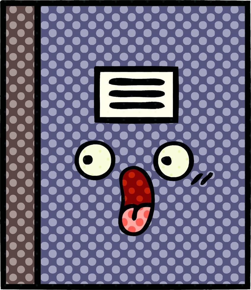 comic book style cartoon notebook vector