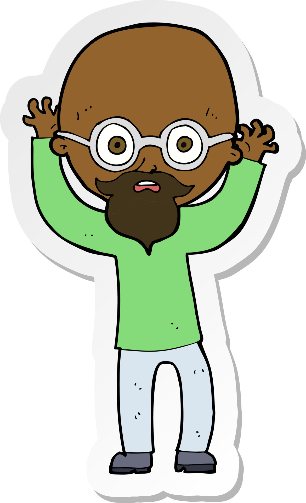 sticker of a cartoon stressed bald man 8793033 Vector Art at Vecteezy sticker of a cartoon stressed bald man 8793033 Vector Art at Vecteezy