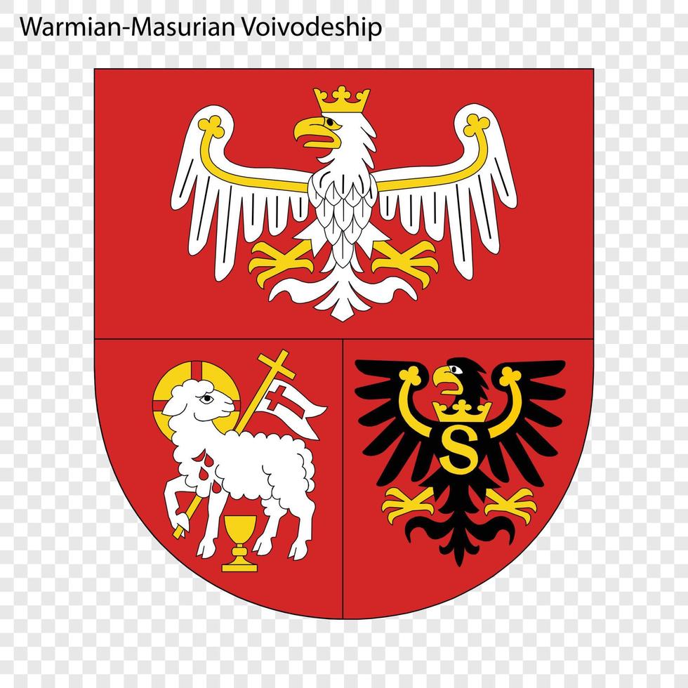 emblema estado de polonia vector