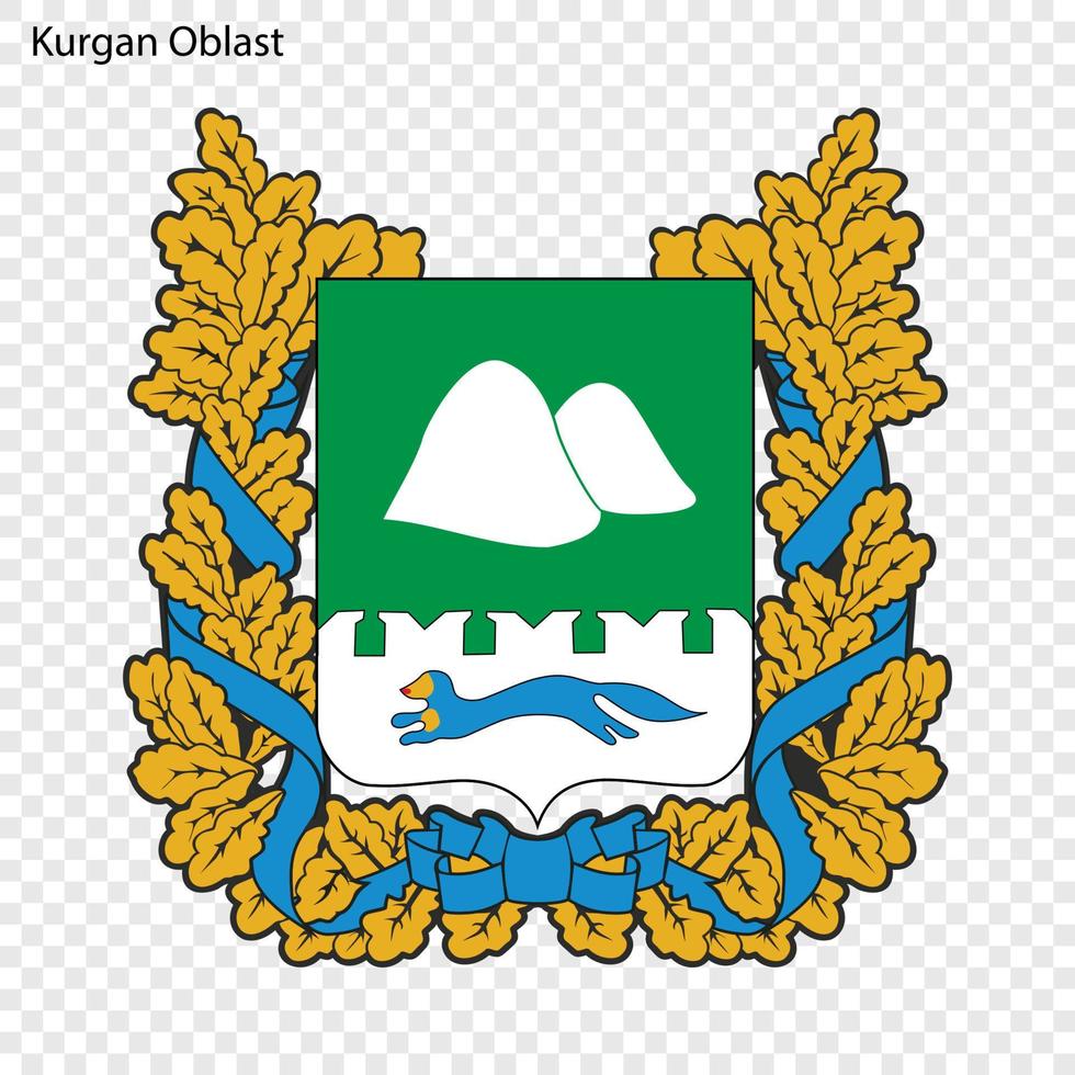 Emblem of province of Russia vector