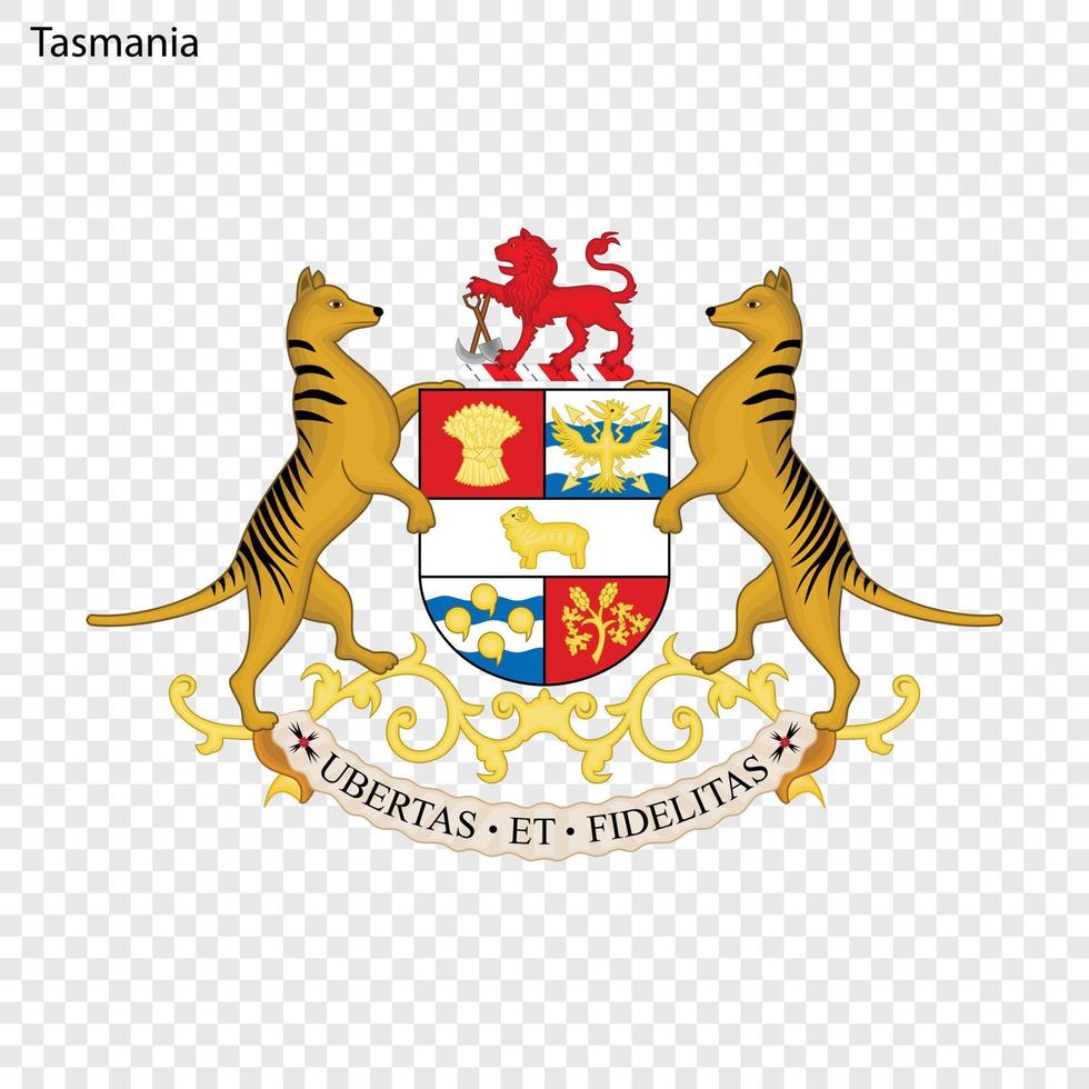 Emblem state of Australia. vector