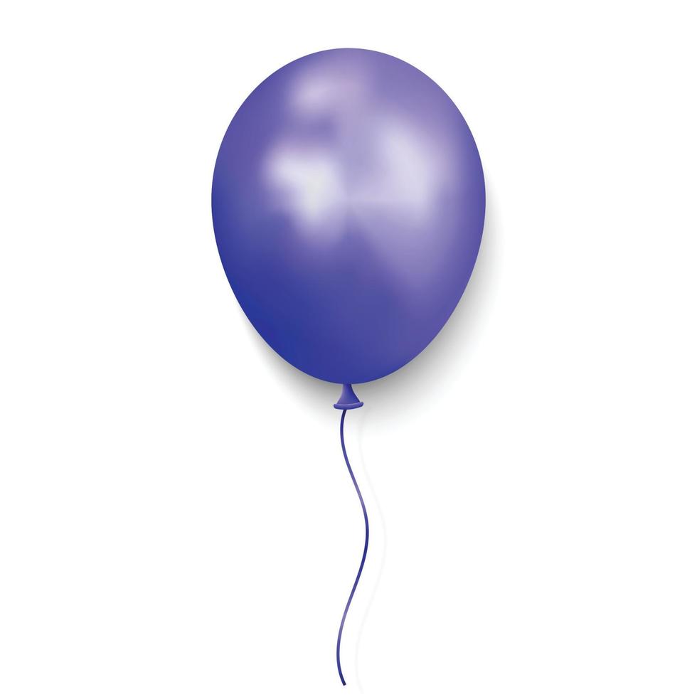 Realistic glossy balloon vector