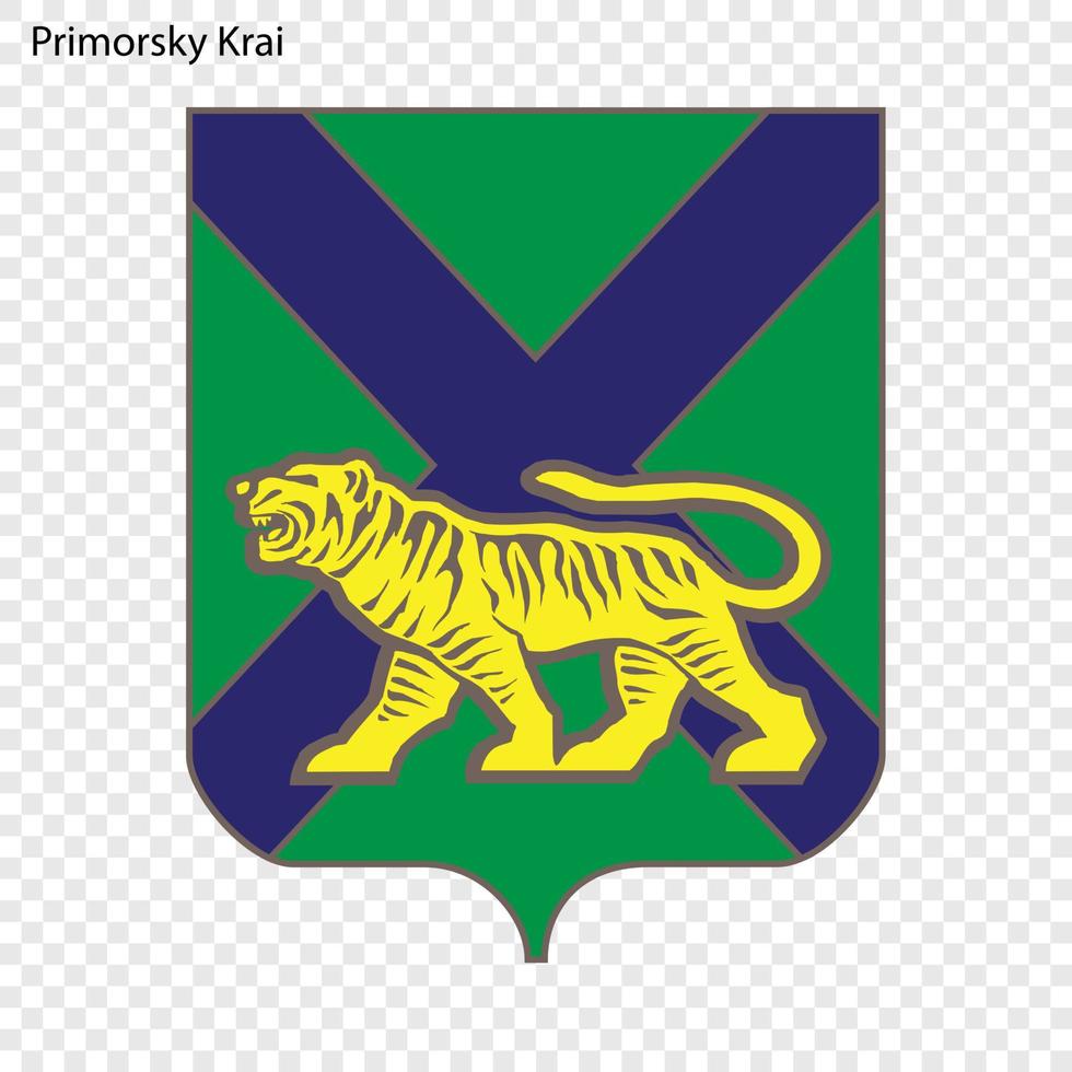 Emblem of province of Russia vector