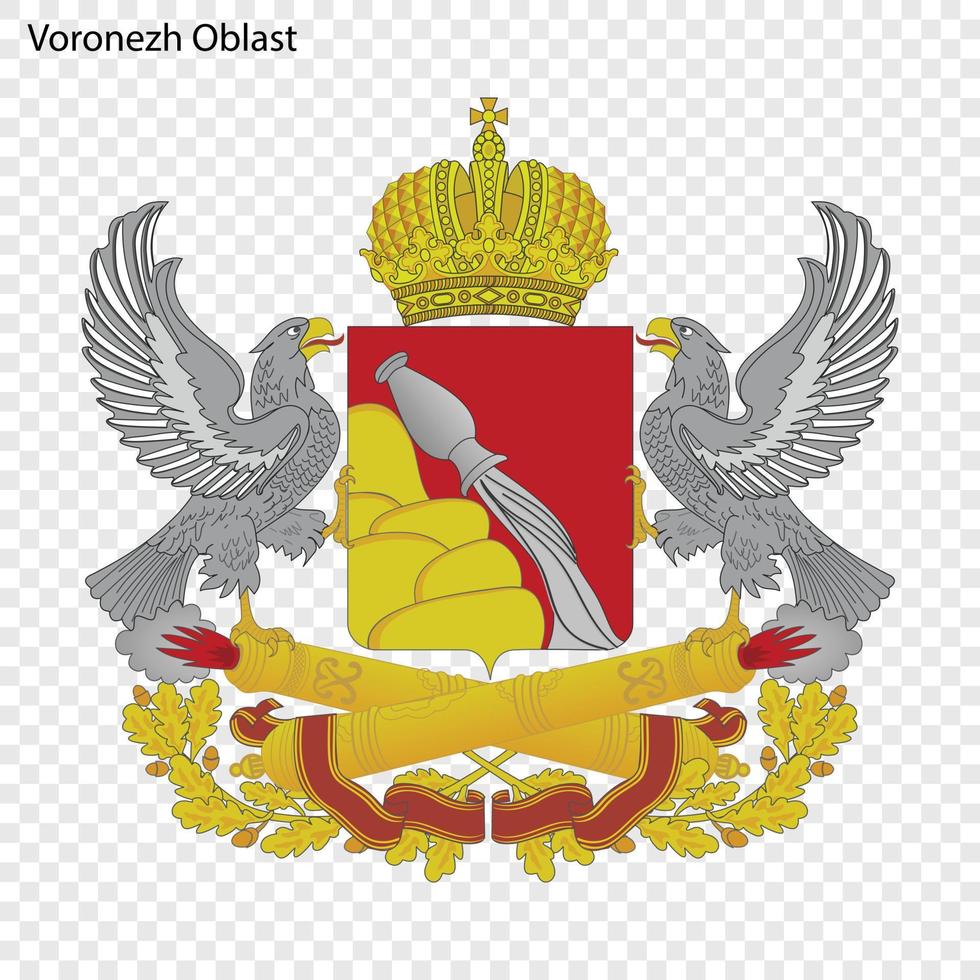 Emblem of province of Russia vector