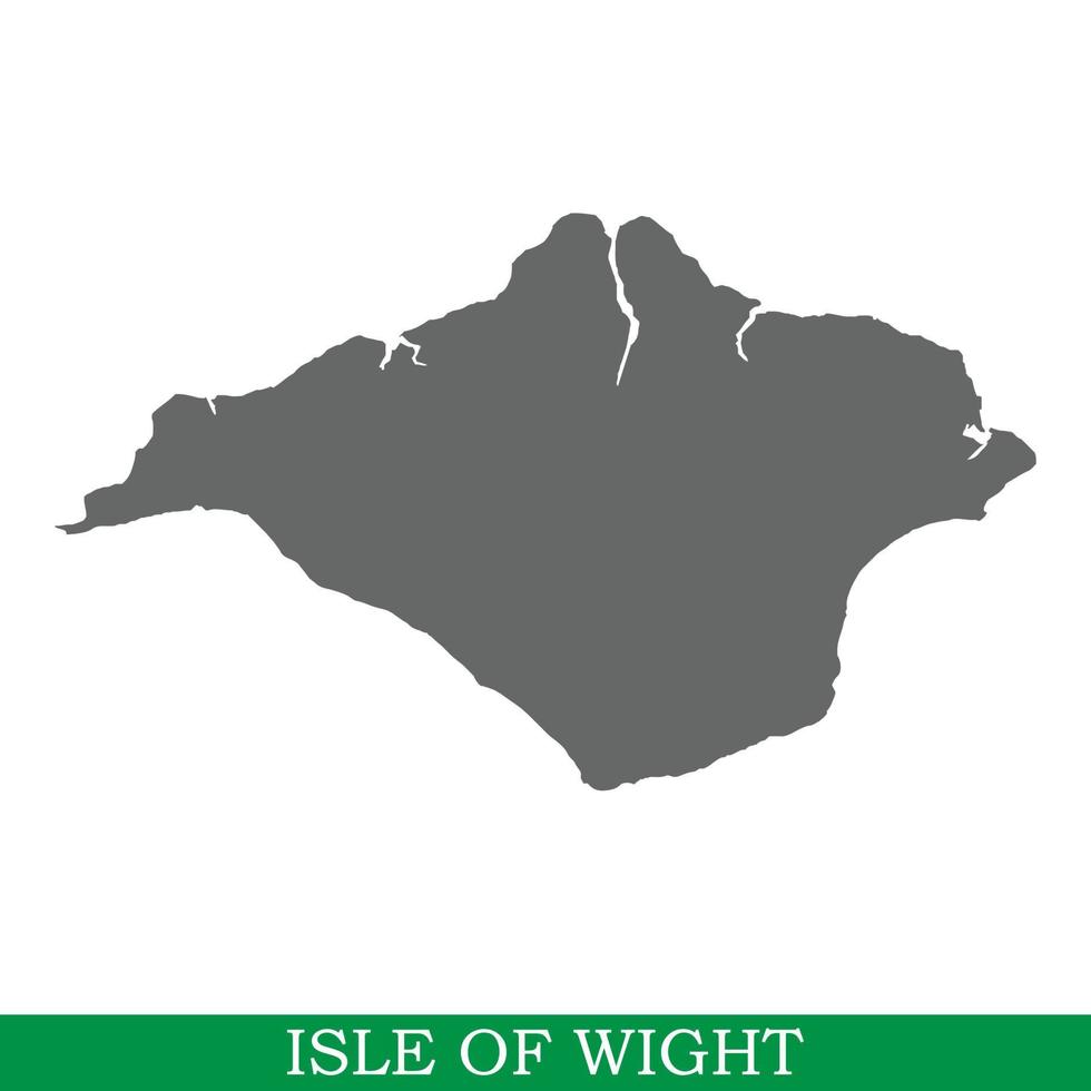 High quality map of island vector