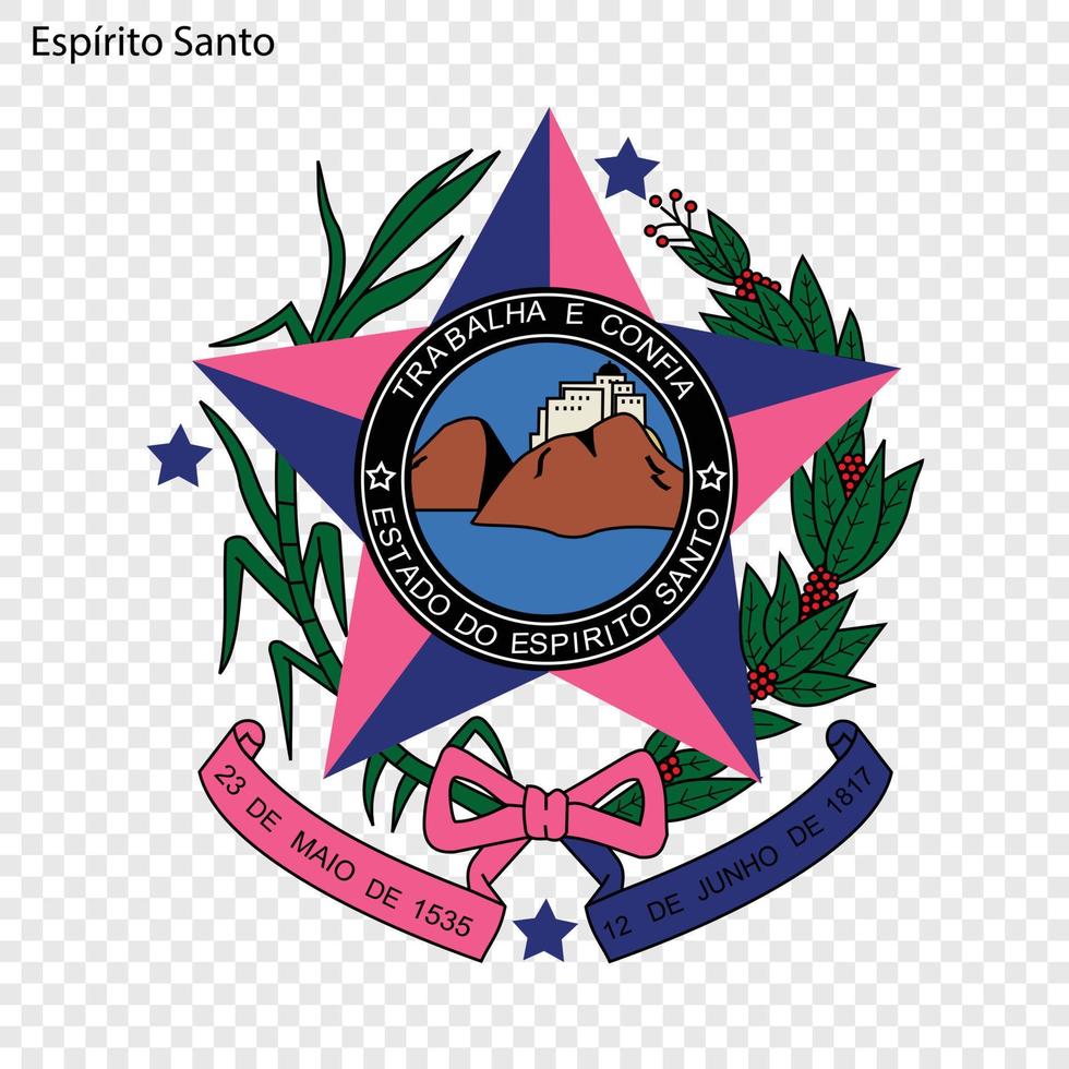 emblema del estado brasileño vector