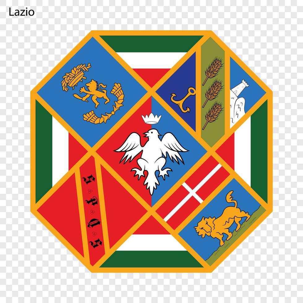 emblema de la provincia de italia. vector