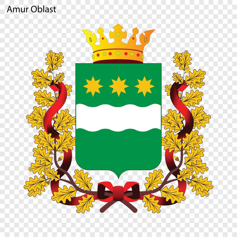 emblema de la provincia de rusia vector