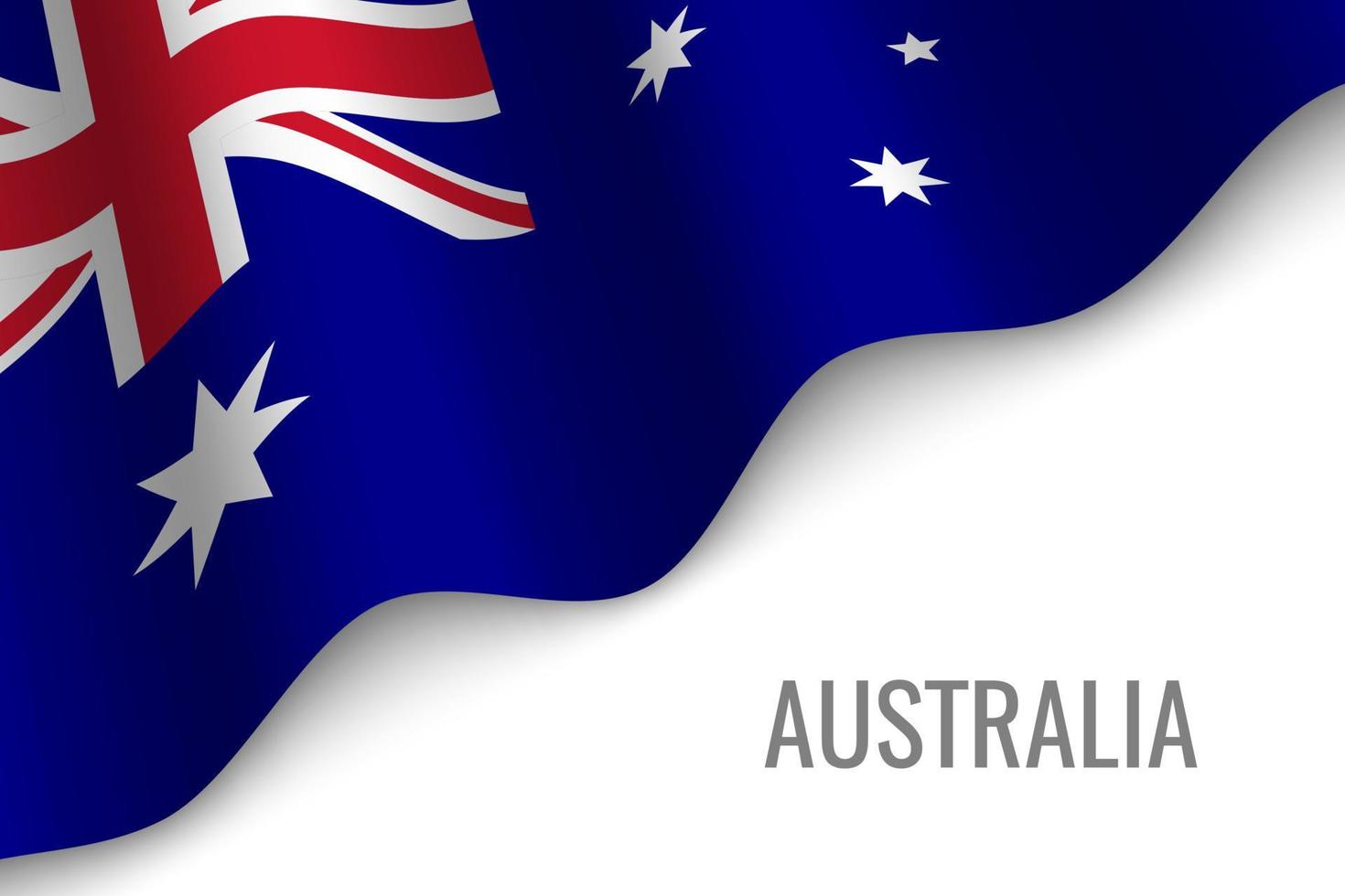 waving flag with copyspace vector