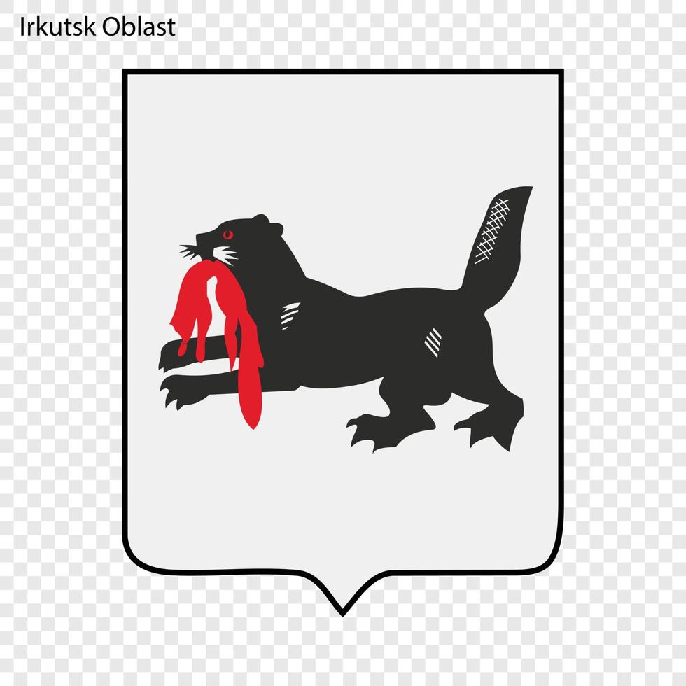 Emblem of province of Russia vector
