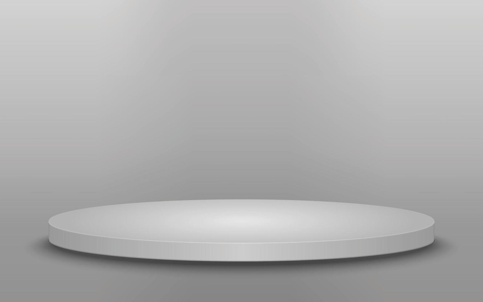 Round podium isolated vector