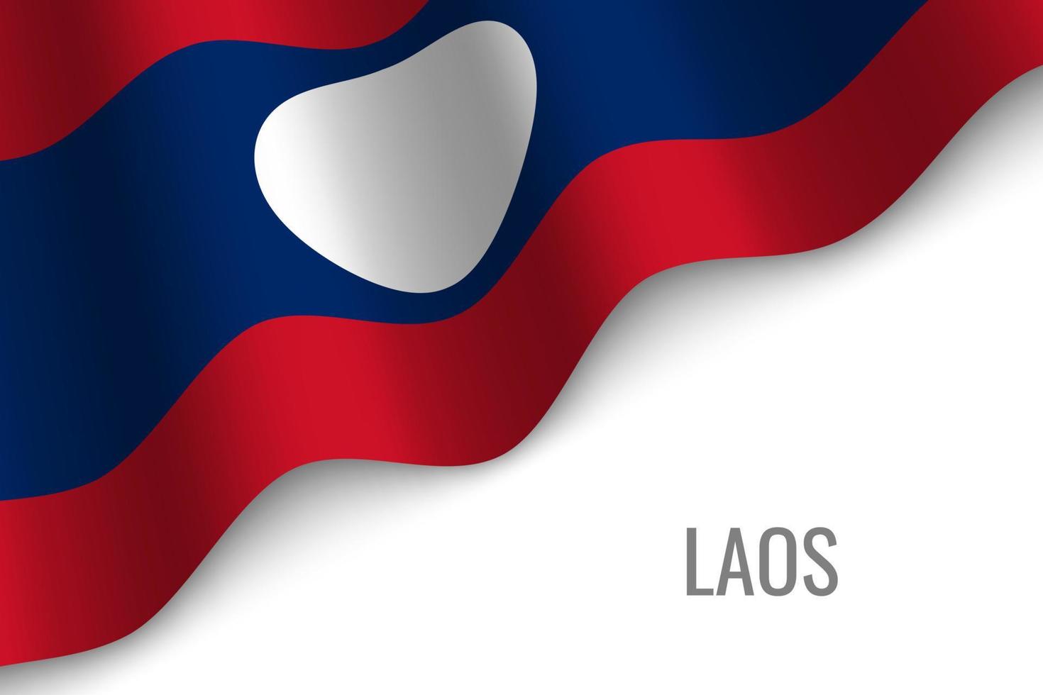 waving flag with copyspace vector