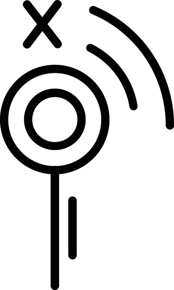 No Signal Line Icon vector