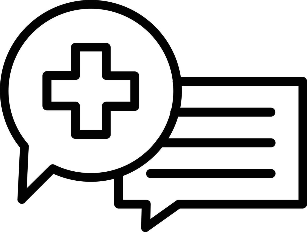Message Line Icon Design vector