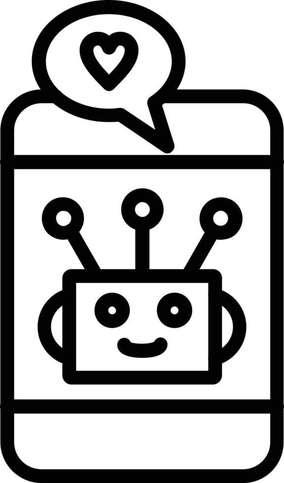 Bot Vector Line Icon