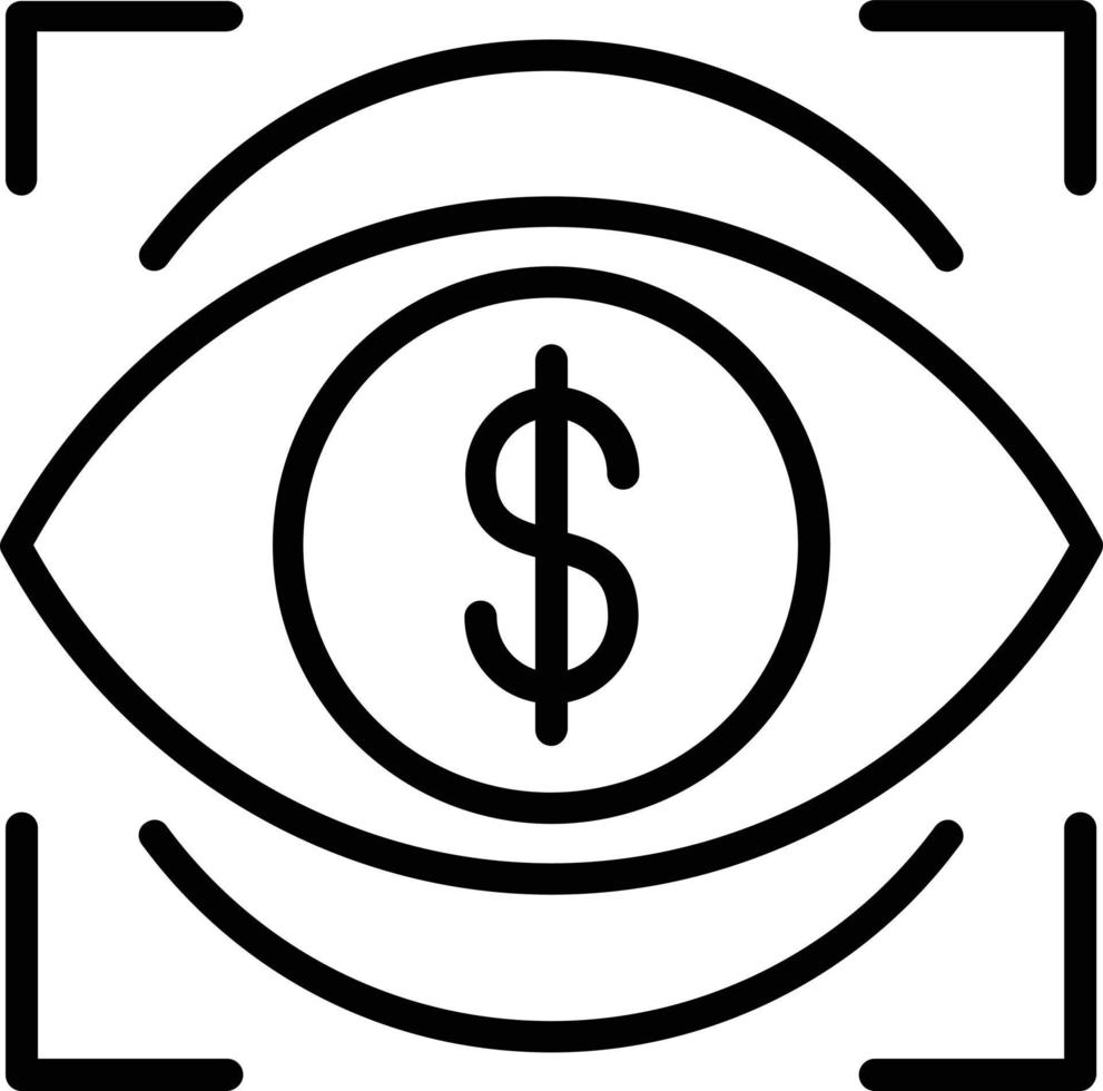 Vision Vector Line Icon