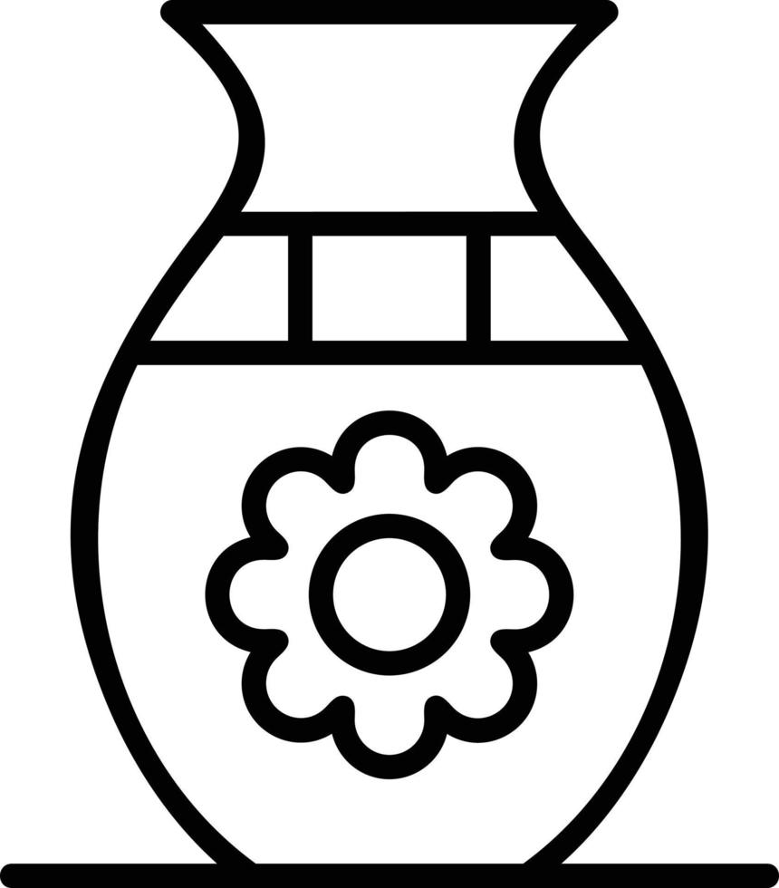 Potter Line Icon Design vector