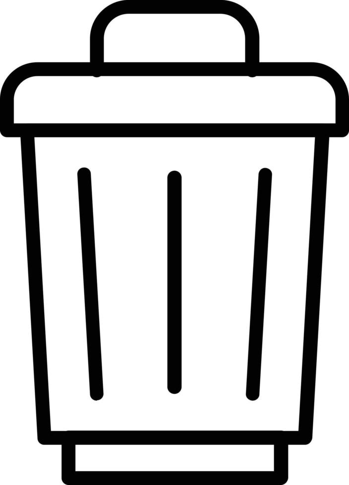 Trash Line Icon Design vector