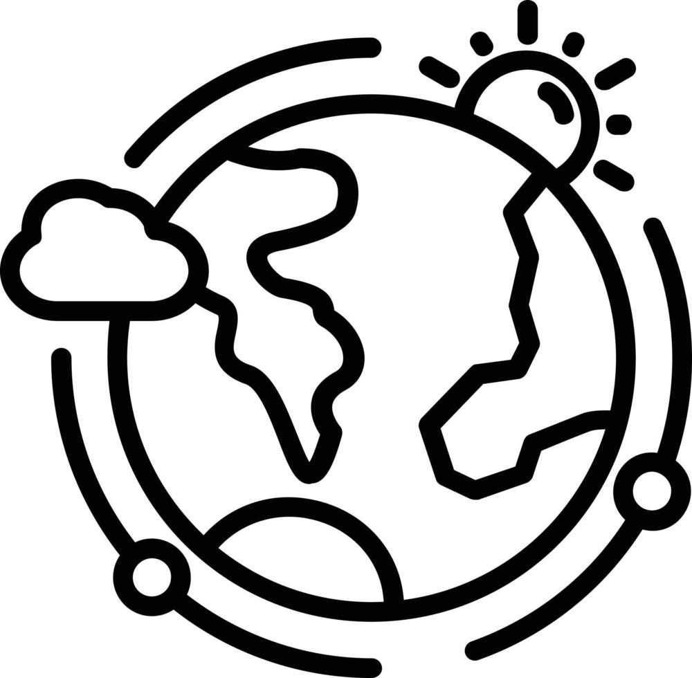 Atmosphere Line Icon Design vector