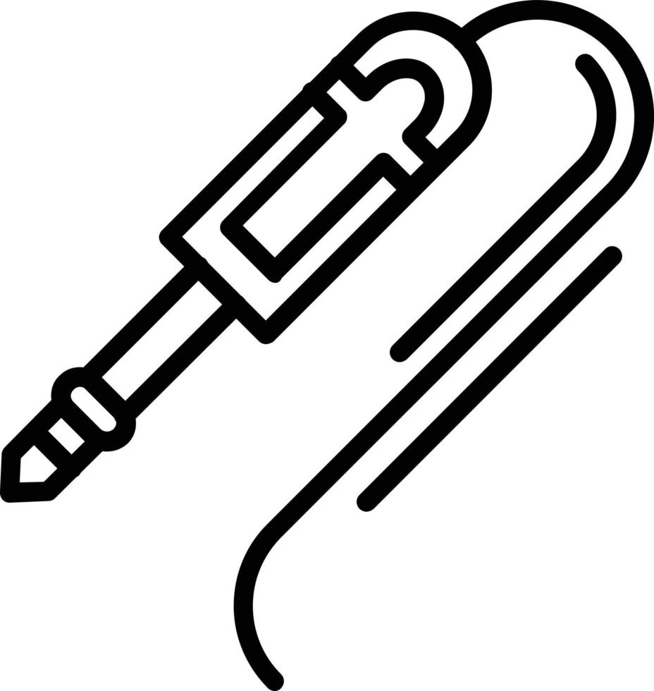 Soldering Iron Line Icon vector