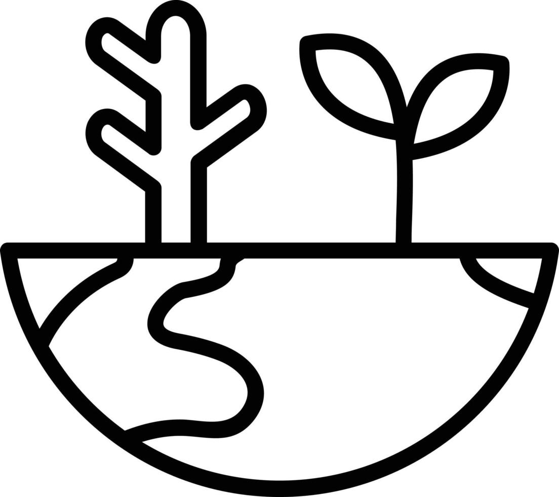 Ecosystem Line Icon Design vector