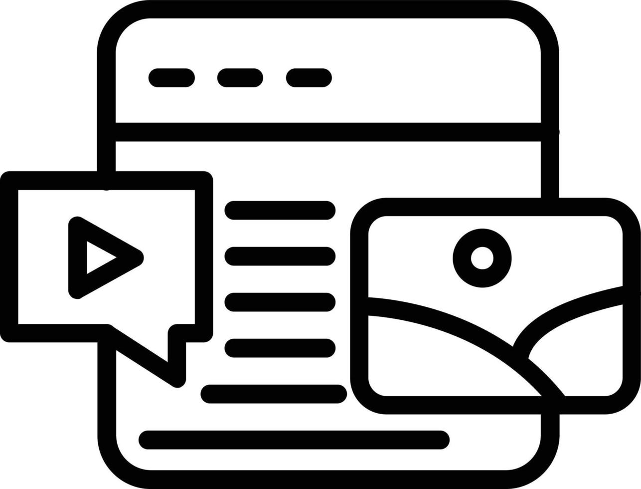 Web Design Vector Line Icon