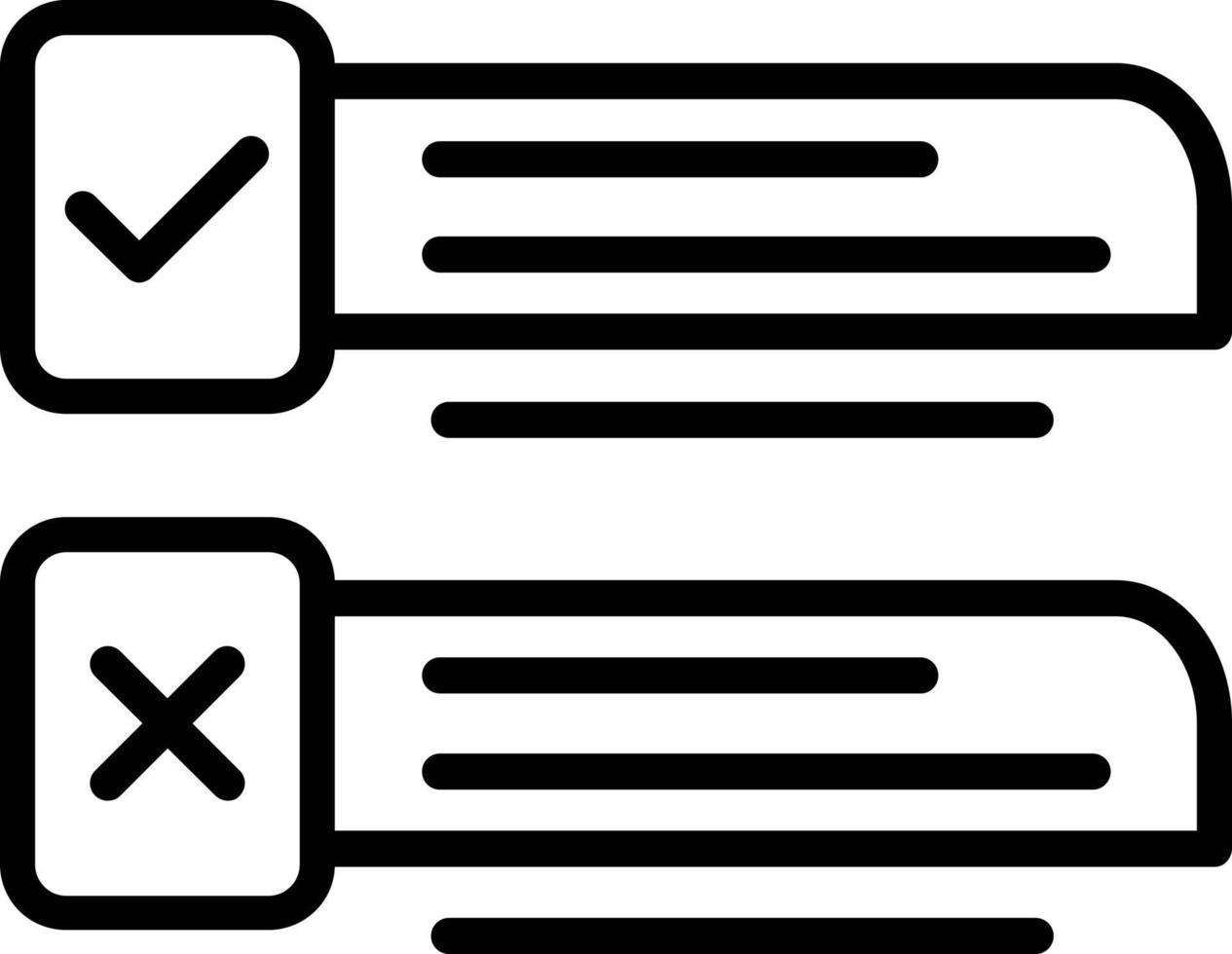 Decision Vector Line Icon