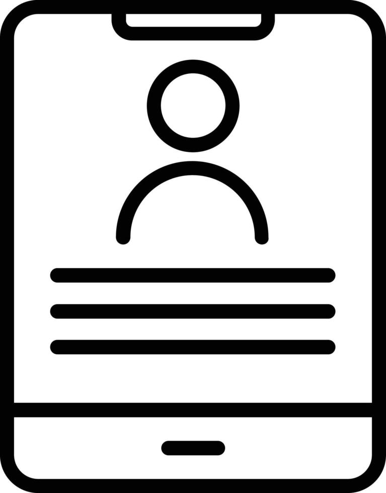 Enrollee Vector Line Icon