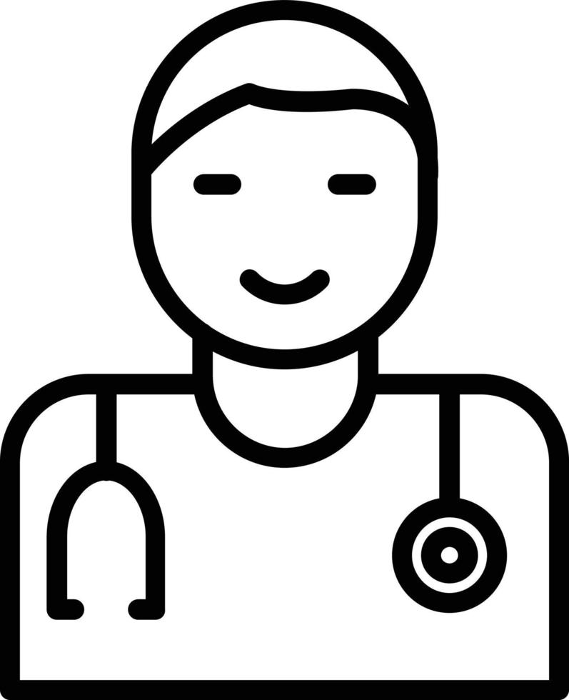 Doctor Line Icon Design vector