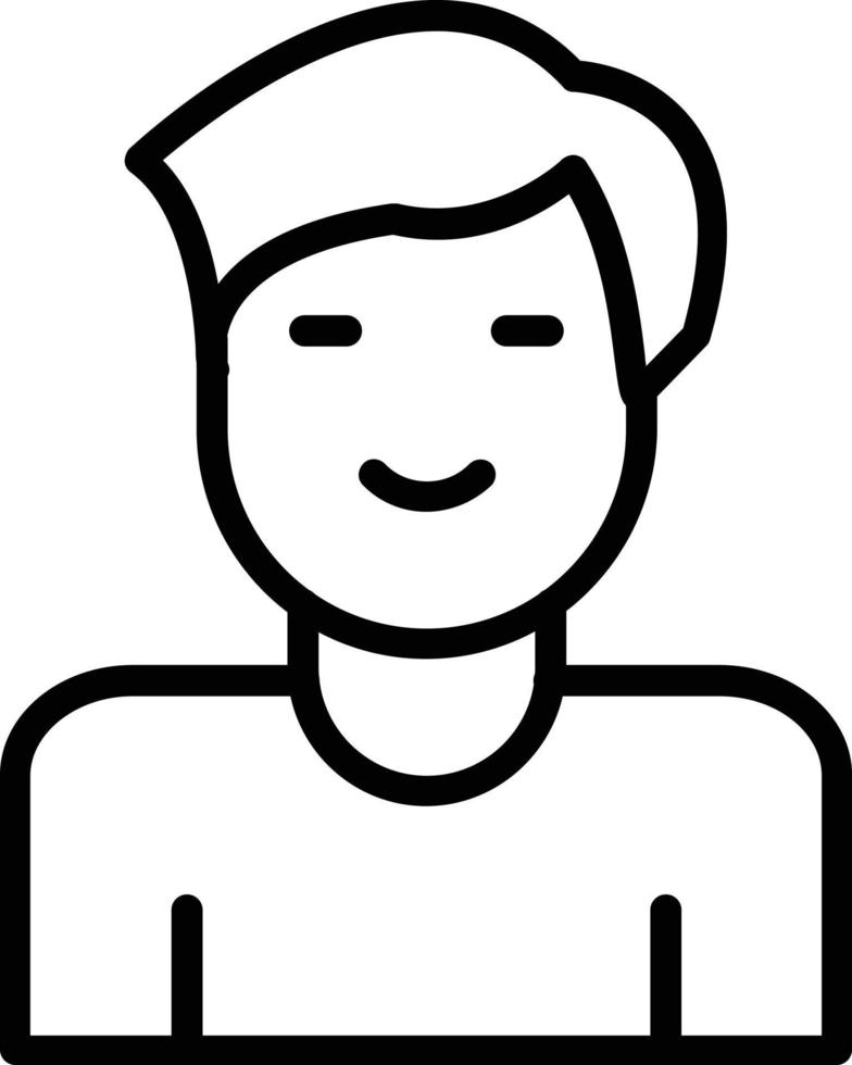 Man Line Icon Design vector