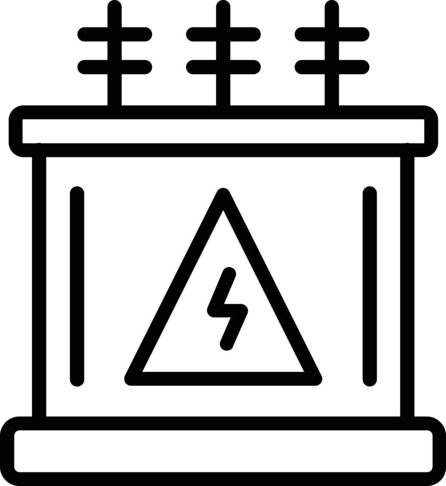 Transformer Line Icon vector