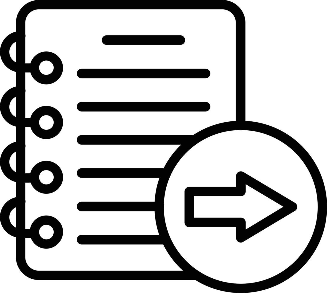 Notes Vector Line Icon