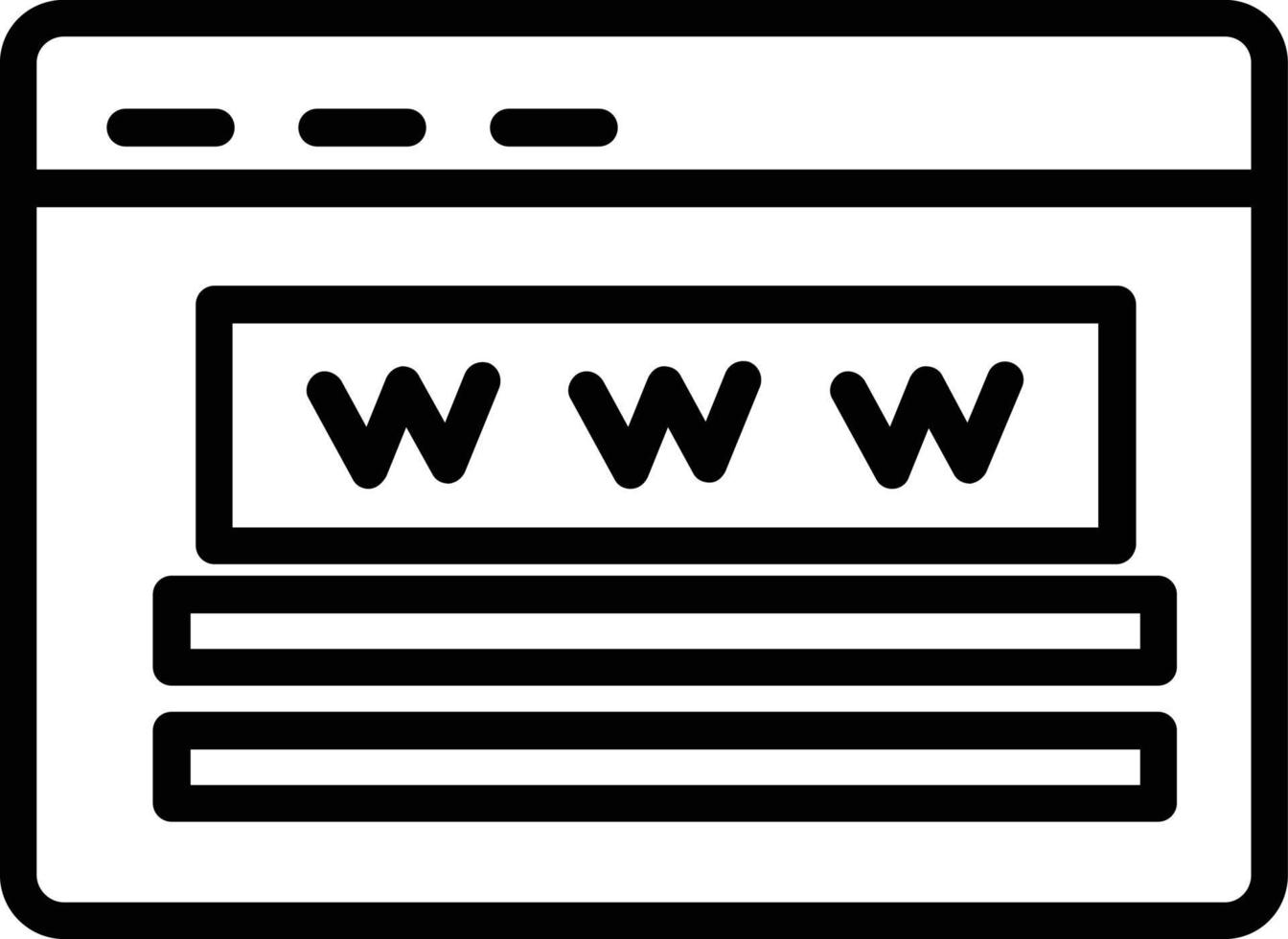Website Vector Line Icon