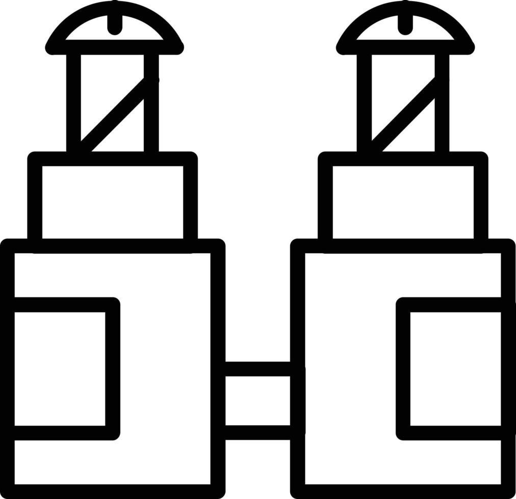 Screw Terminal Line Icon vector