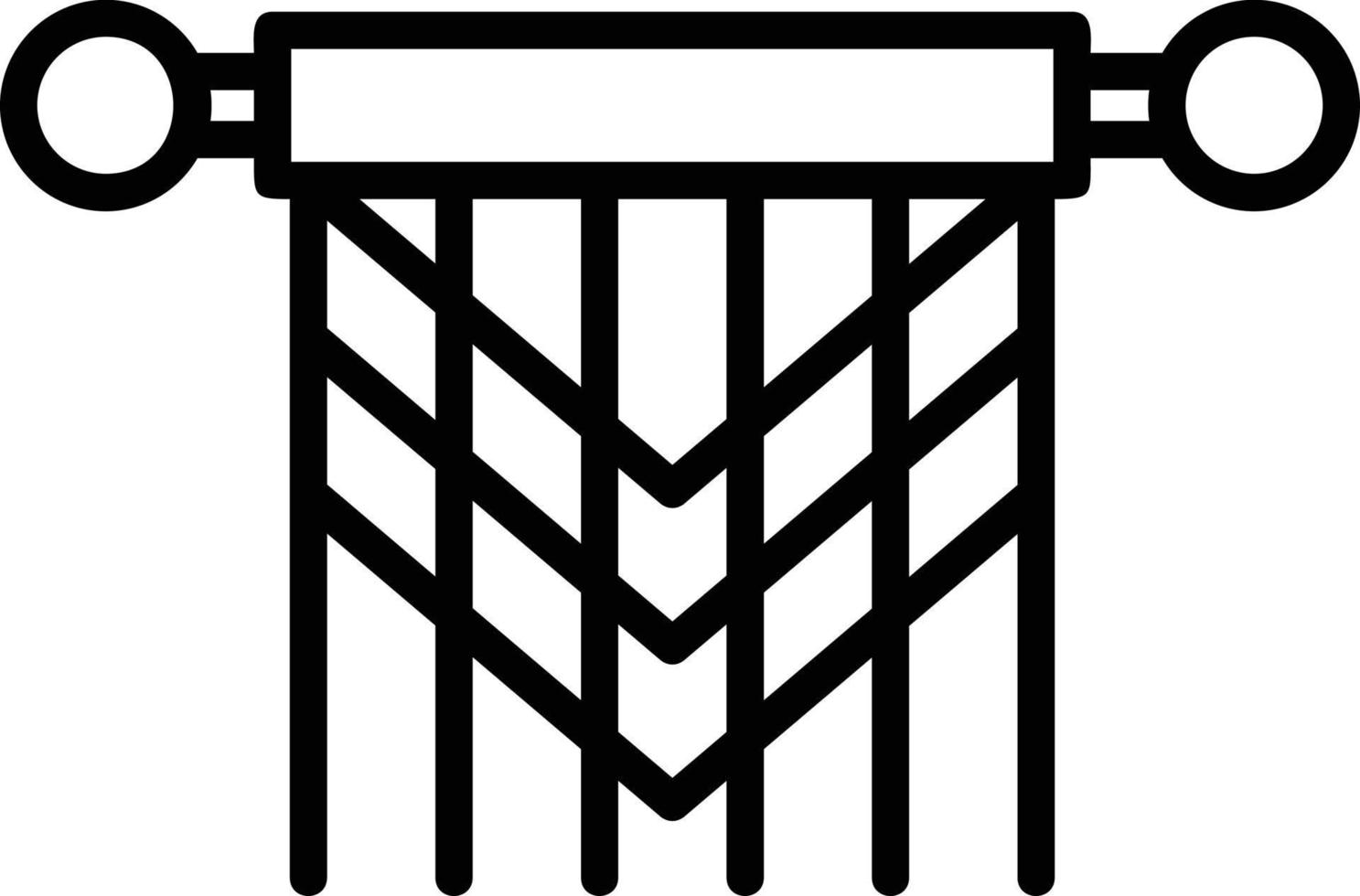 diseño de icono de línea de macramé vector