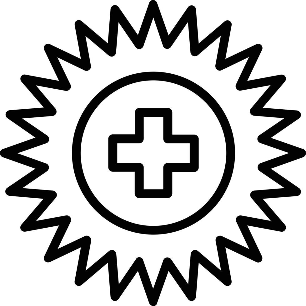 Badge Line Icon Design vector