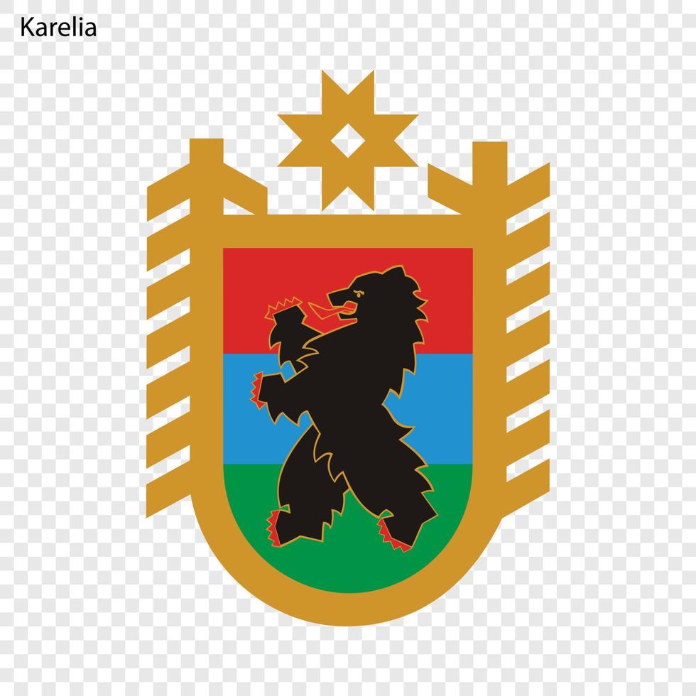 Emblem of province of Russia vector