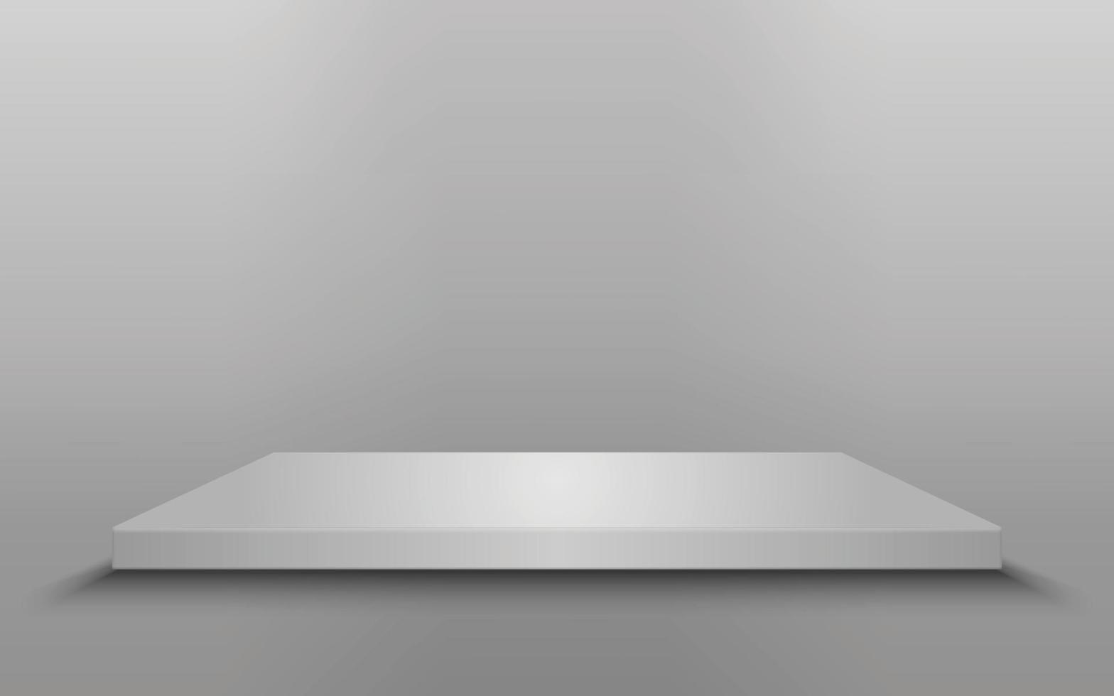 Square podium isolated vector