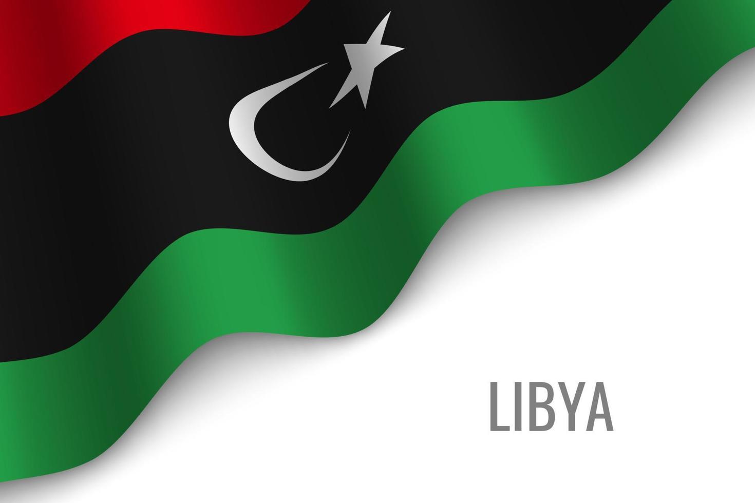 waving flag with copyspace. vector