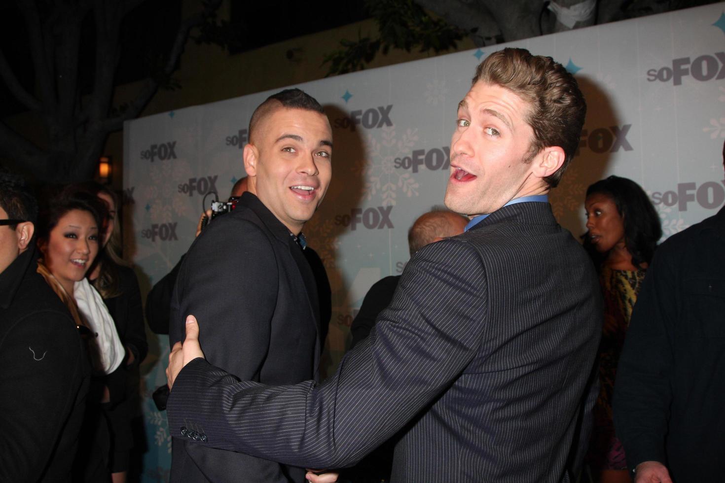 LOS ANGELES, JAN 11 -  Mark Salling, Matthew Morrison arrives at the FOX TCA Winter 2011 Party at Villa Sorriso on January 11, 2011 in Pasadena, CA photo