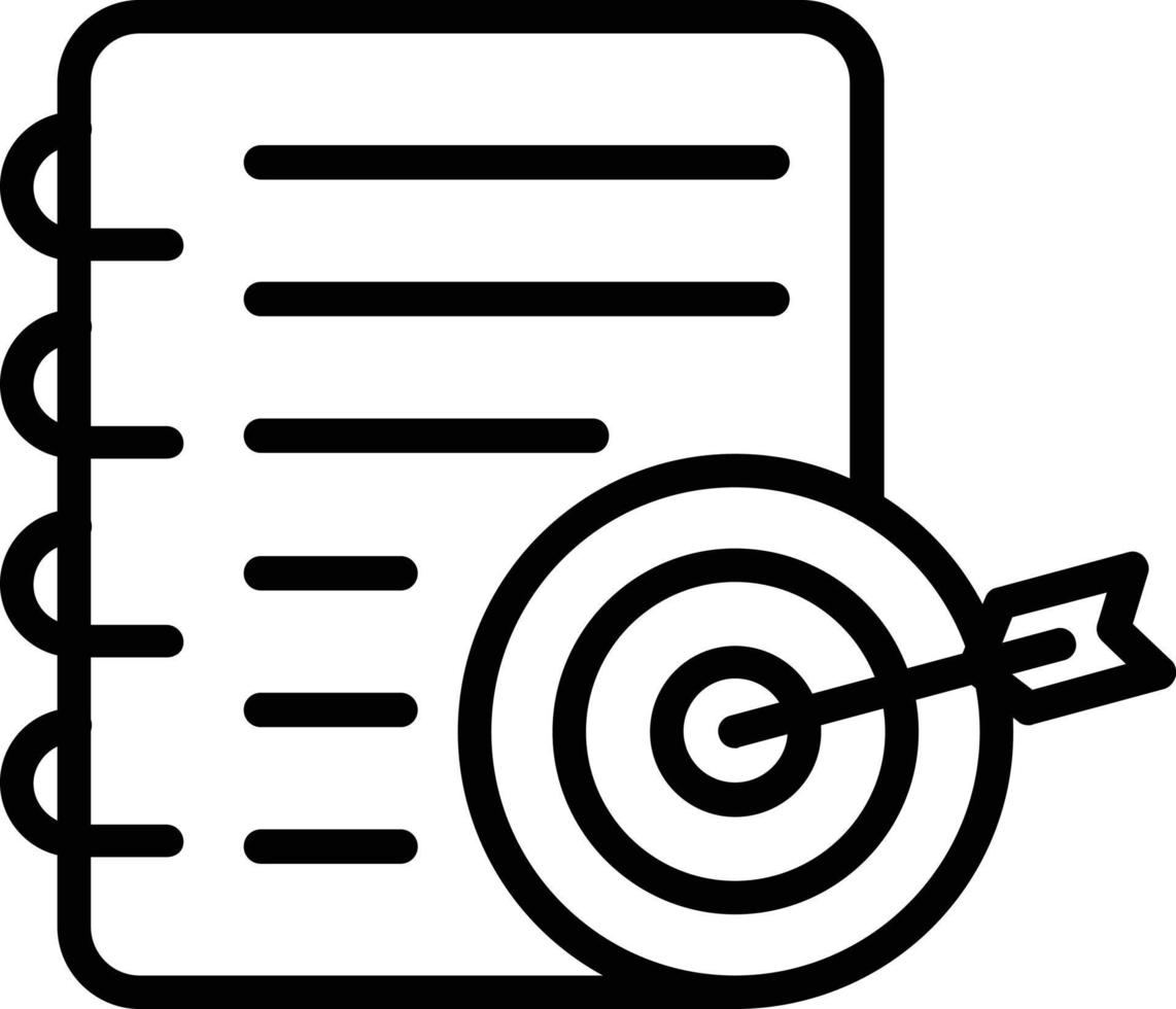 Goals Vector Line Icon