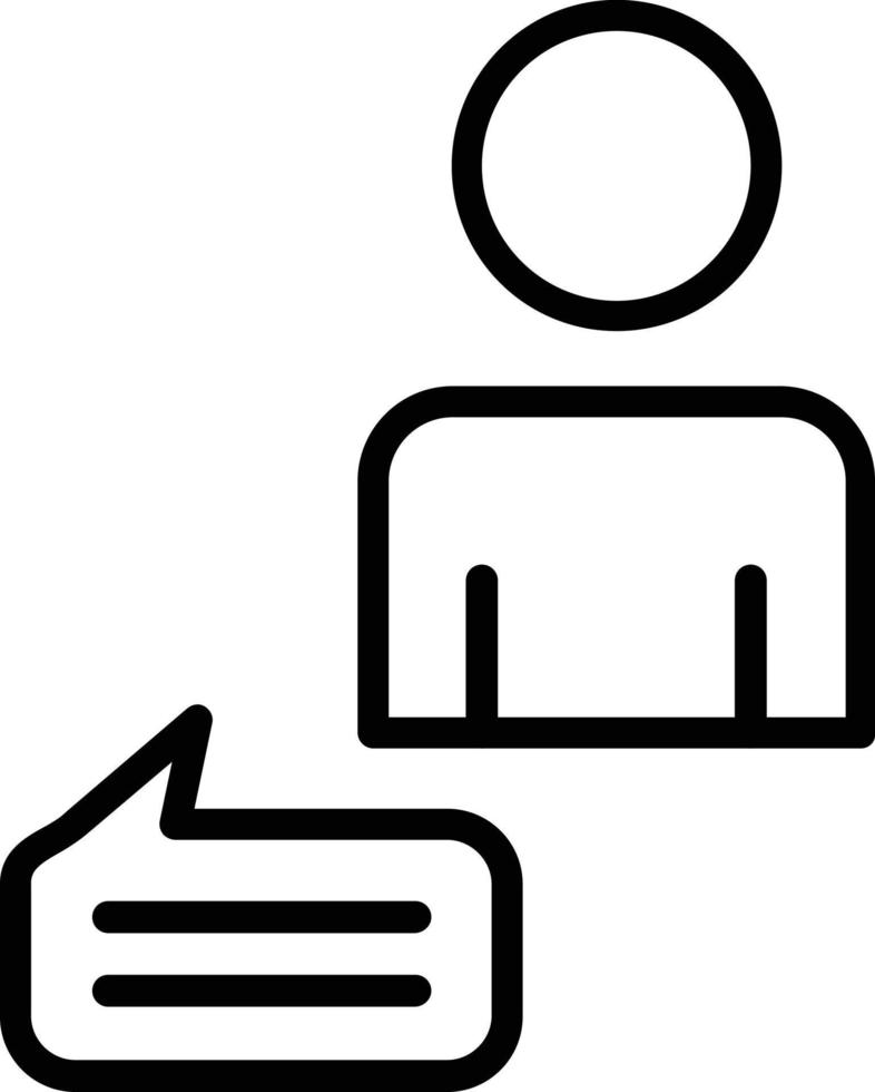 Customer Line Icon Design vector
