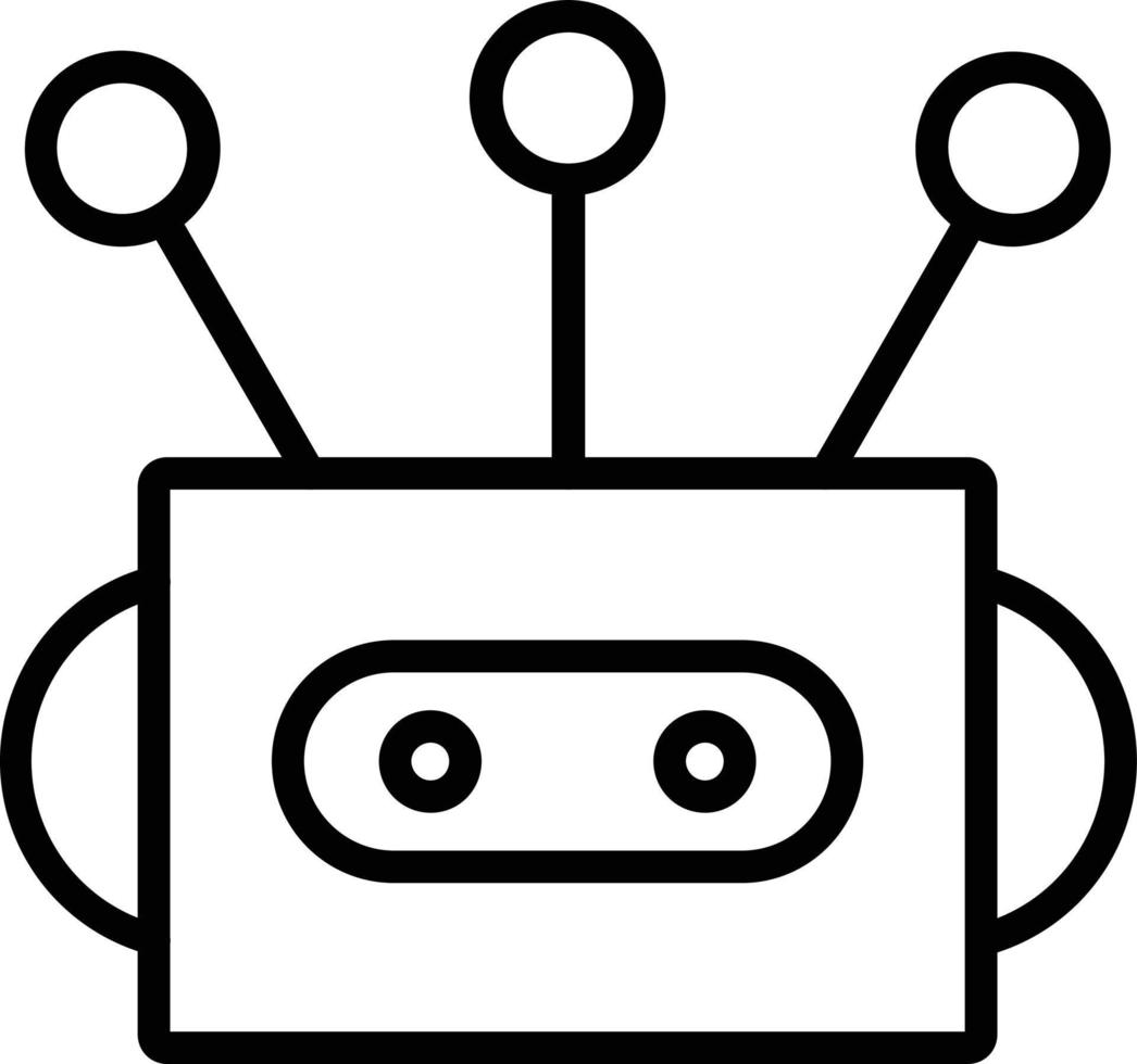 Chatbot Vector Line Icon