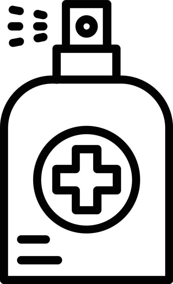 Sanitizer Line Icon Design vector